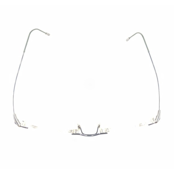 Silhouette 7553 40 6054 Titanium Blue Rimless Eyeglasses Frames 52-19 140 - Picture 3 of 12